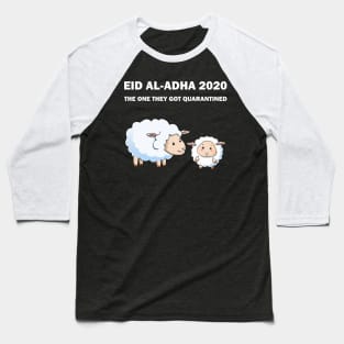 Happy Eid Mubarak 2020 Al-Adha Quarantine Lockdown Social Distancing Qurbani Udhiyah Funny Gift Baseball T-Shirt